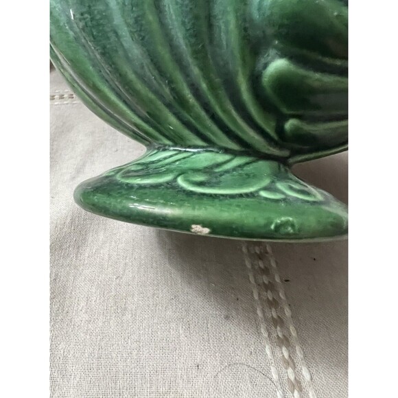 Vintage Haeger Green Ceramic Planter – 7" Wide – Classic Mid-Century Design - Picture 9 of 9